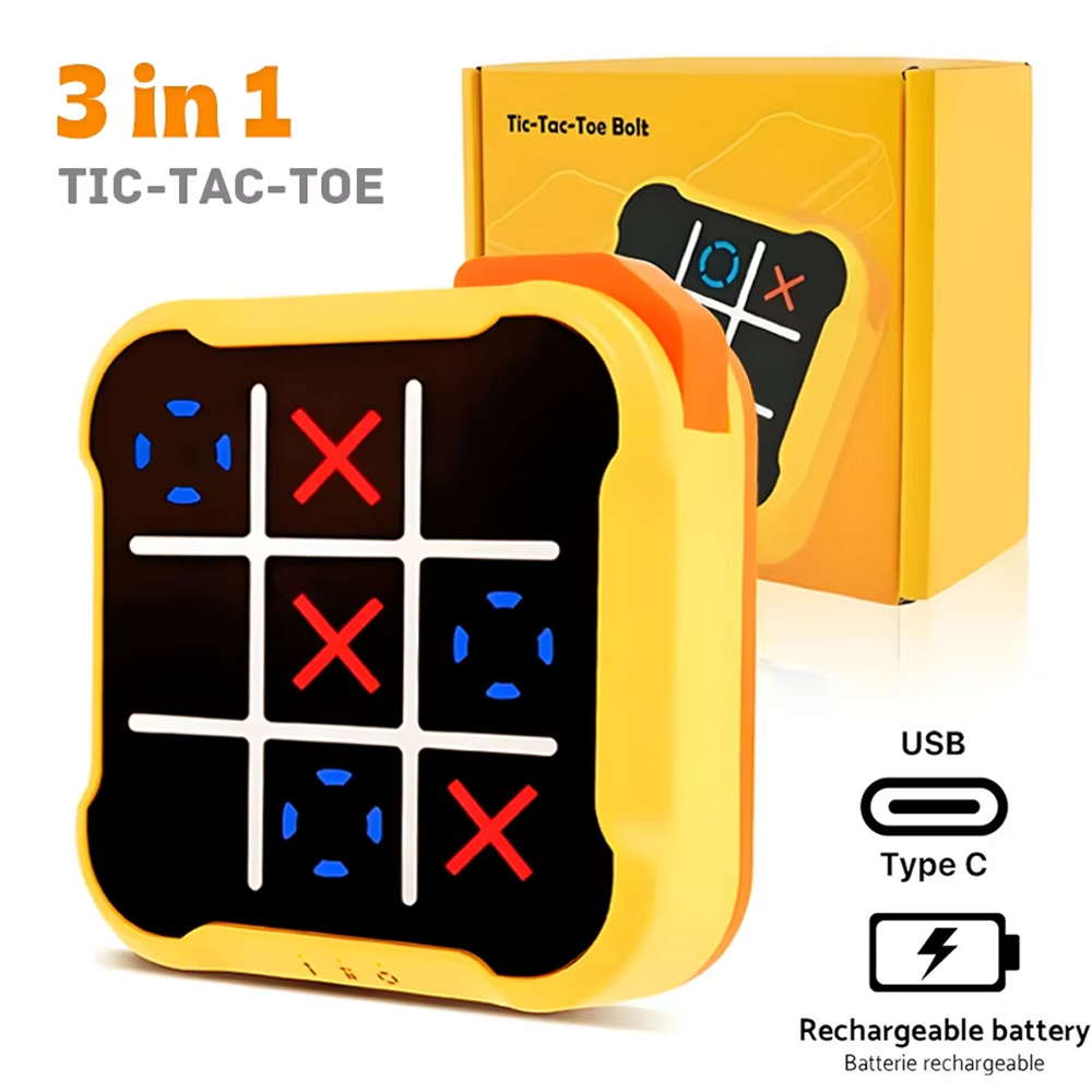 Board Game For 3 Players - 3in1 전자 TIC-TAC-TOE 볼트 체스 게임