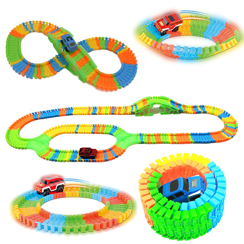 Hot Wheels Car Track Sets - DIY 조립 유니버설 레이싱 세트 트랙