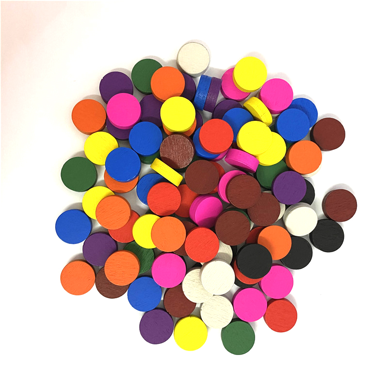 50 조각 15*5MM 11 색 나무 디스크 디스크 전 - Board Game Verdant 리뷰 및 가격