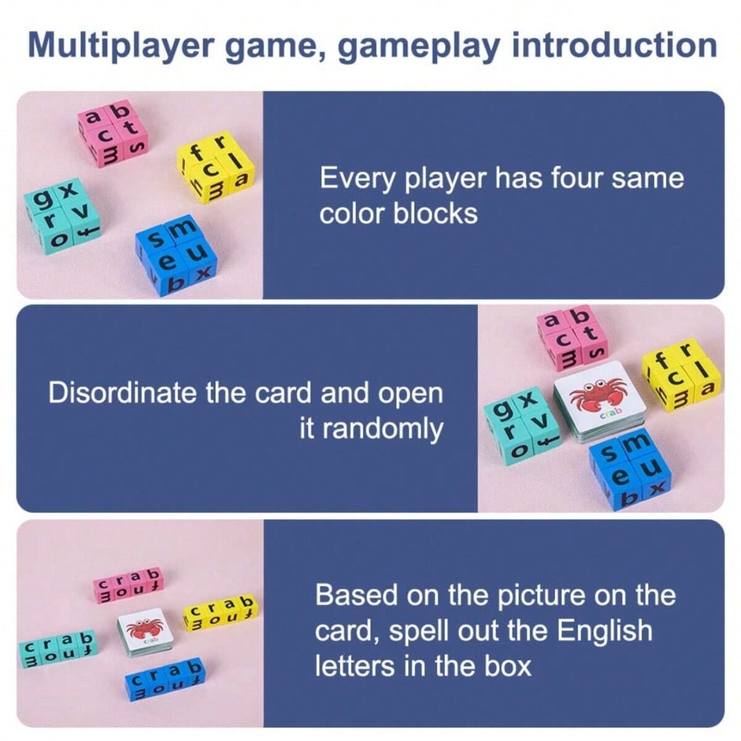 어린이 알파벳 철자 보드 게임, 16개의 글자 블록 + - Board Game For Kids 리뷰 및 가격