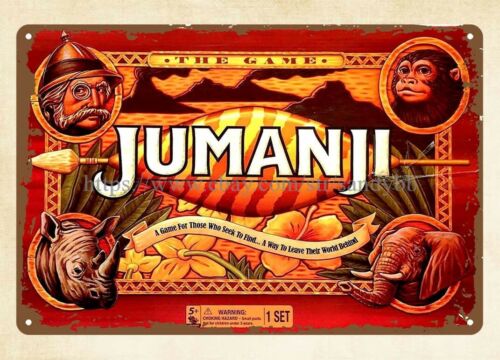 1995년 줌만지 보드게임 금속 틴 사인 플라크 펍 스 - Board Game Jumanji 리뷰 및 가격