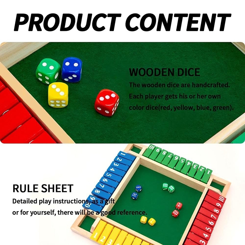 산수 주사위 보드 게임 4면 플립 카드 게임 박스 주사 - Board Game For 3 Players 리뷰 및 가격