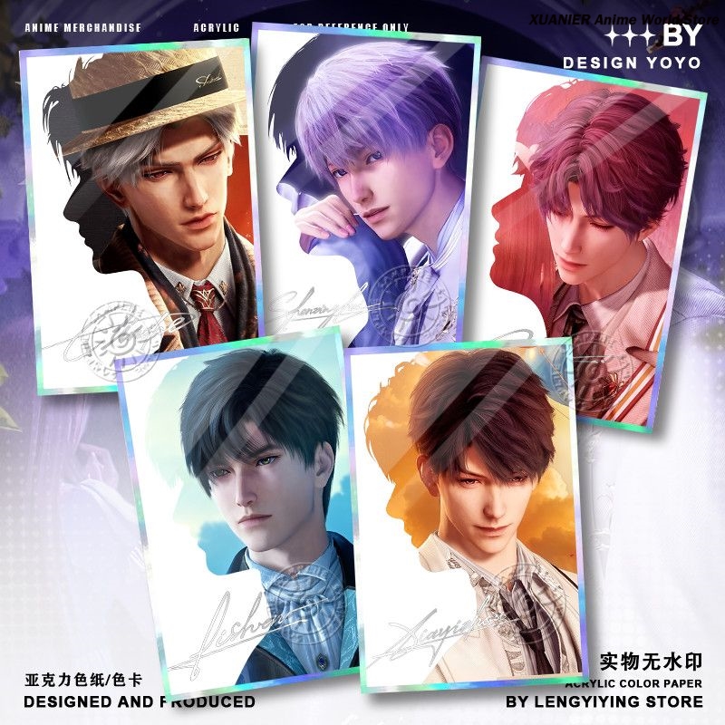 아크릴 컬러드 페이퍼 러브 앤 딥스페이스 라파엘 자비에 - Board Game Anime 리뷰 및 가격