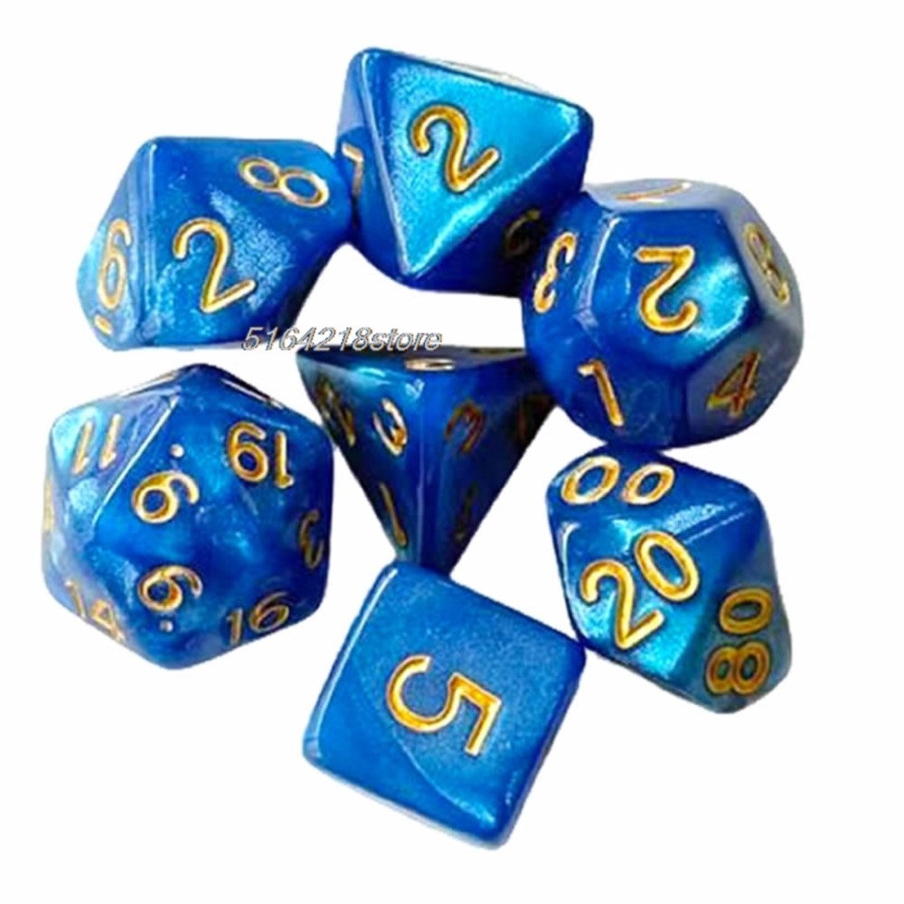 7pcs 세트 주사위 보드 게임 롤링 주사위 갤럭시 테 - Board Game Verdant 리뷰 및 가격
