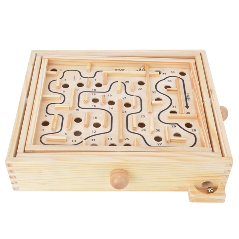 성인 어린이용 나무 교육용 미로 두뇌 훈련 보드 게임  - Board Game For Kids 리뷰 및 가격